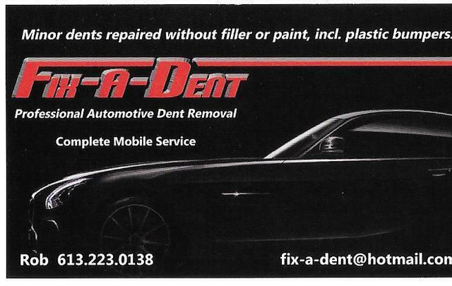 PROFESSIONAL AUTOMOTIVE DENT REMOVAL SERVICE in Repairs & Maintenance in Ottawa