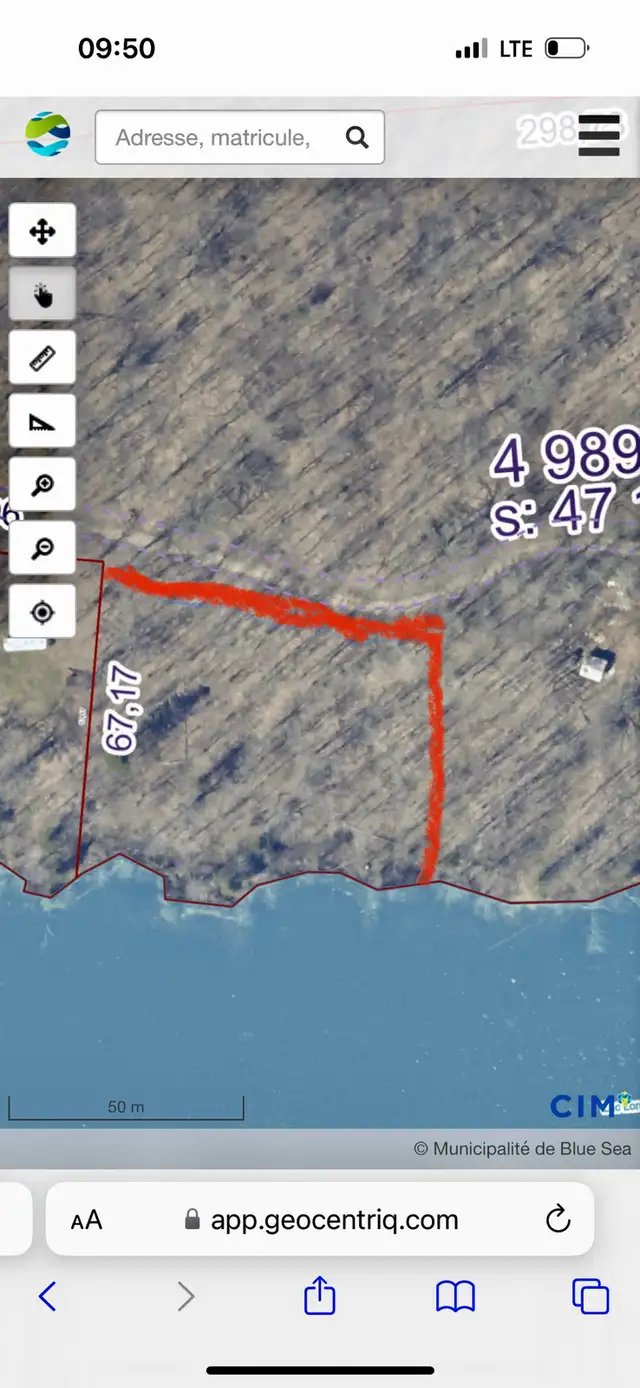 Land for sale, Lac Long, Blue Sea municipality63373391153283123