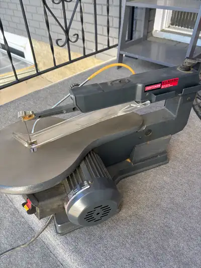16 inch Craftsman Scroll Saw for sale with spare blades. Excellent condition. Not used very much, he...