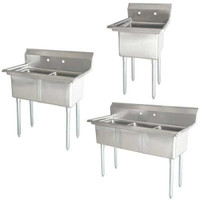 BRAND NEW Commercial Heavy Duty Stainless Steel Sinks
