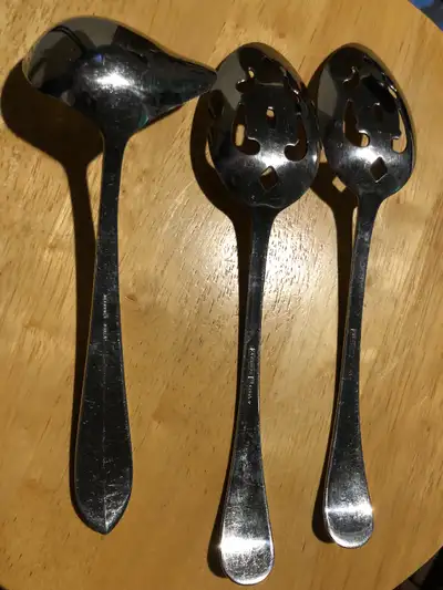 194 2  Cambridge Stainless Slotted Serving Spoons plus $10, View more