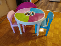 table d'activité avec 2 chaises pour enfant