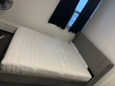 Full bed frame with storage , View more