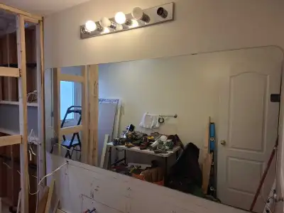 Large frameless mirror, 84inch x 36inch, View more
