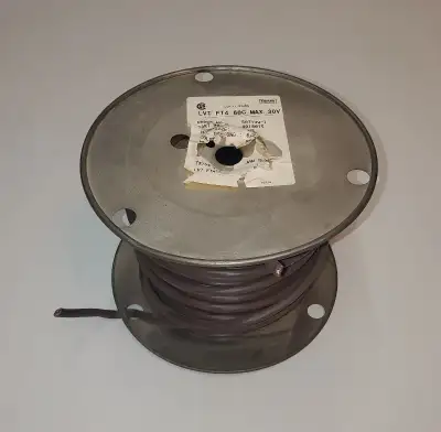 Up for sale half a spool of LVT FT4 18/6 wire. Should be at least 30 meters there. For similar wire...
