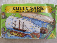 CUTTY SARK Ship In A Bottle KIT Woodkrafter #206 & Constitution