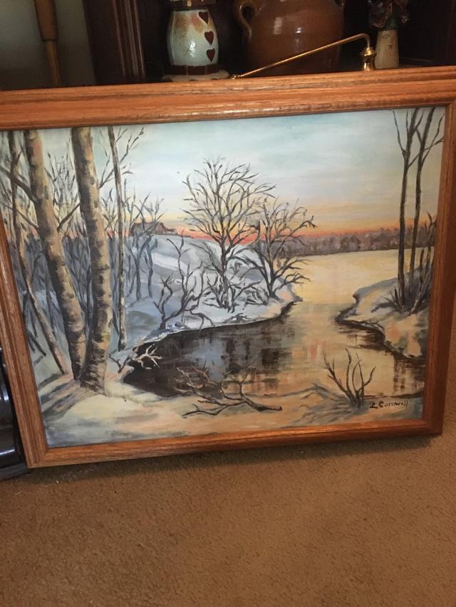 Original oil painting quite bay in Arts & Collectibles in Ottawa - Image 2