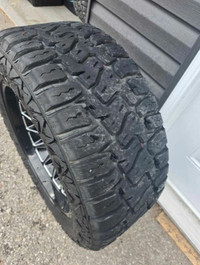 Rim and tire package 