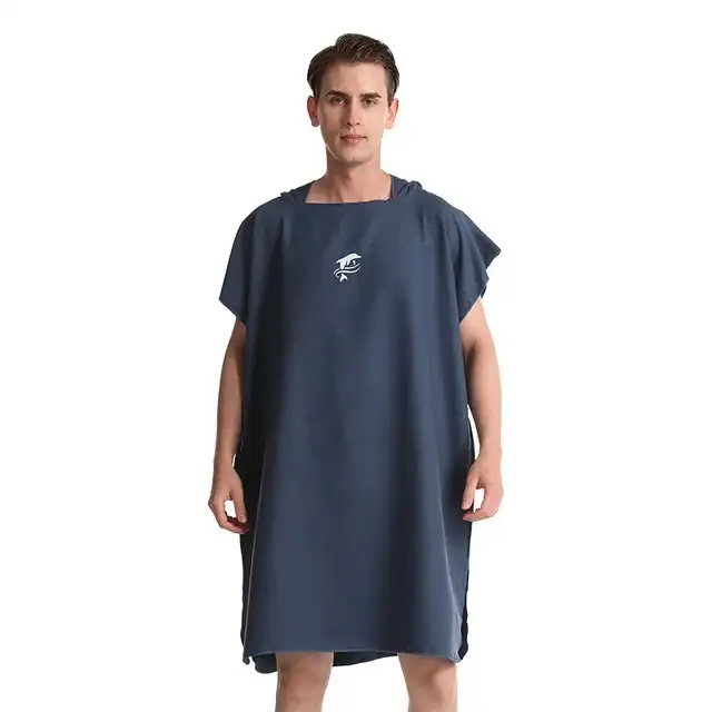 Surf Poncho Changing Towel with Hood Microfiber Beach Blanket