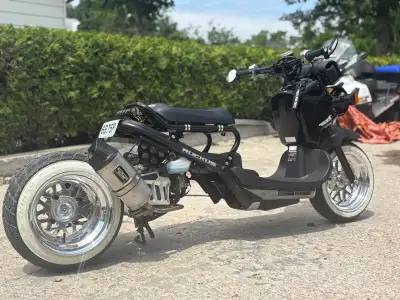 2024 Honda ruckus, approx 400km, Lowered, Streched, tuned and clutched, Original motor for reliabili...
