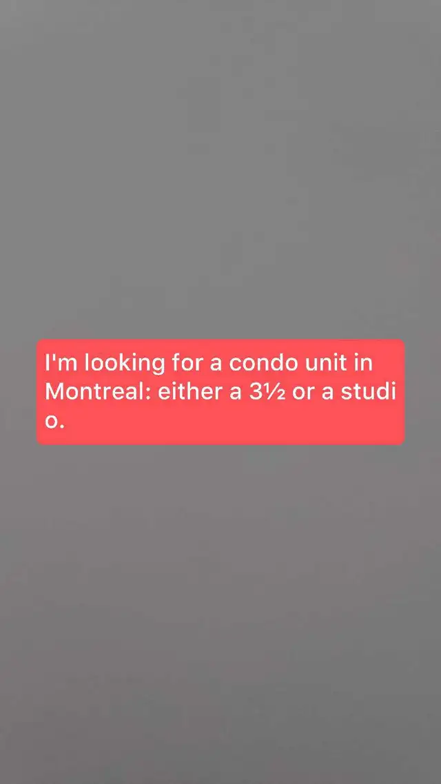 looking for a condo unit in Montreal either a 3½ or studio in Other in City of Montréal - Image 2