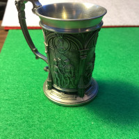 Small pewter shot glass