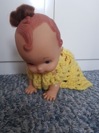 Vintage Playmates Crawl Away Baby Doll