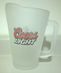 Coors Light Frosted Glass Pitcher