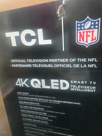 BRAND NEW 98INCH QLED TLC TV - CRACKED SCREEN, View more
