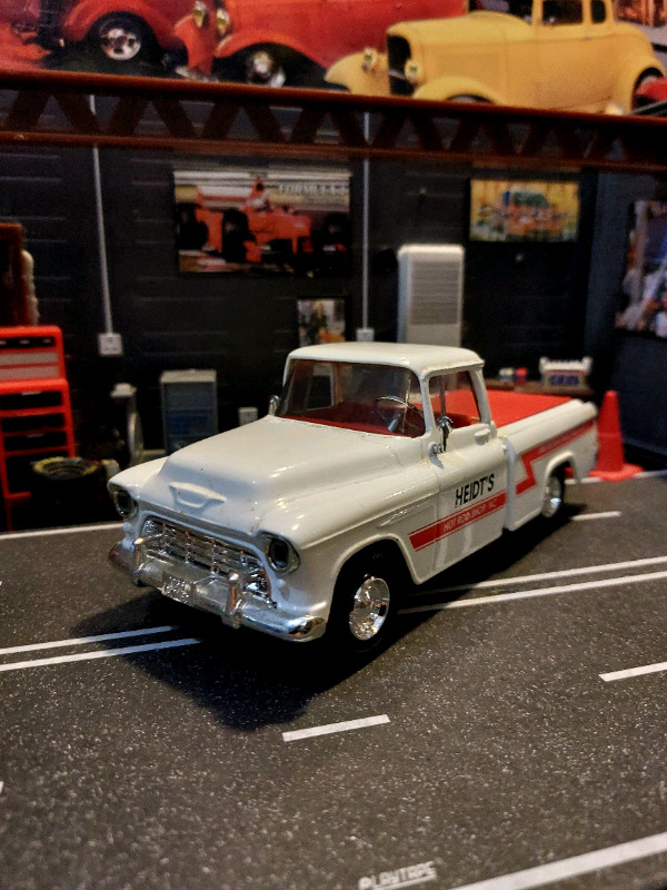 1955 Chevy Sidestep Ned Kelly Custom Graphics 1:24 Black Diecast Pickup/Truck 