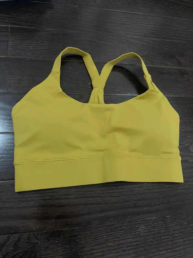 Luca Domello Women Sports Bra, lime green-yellow Sz M in Women's - Tops & Outerwear in Mississauga / Peel Region - Image 2
