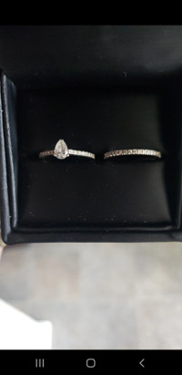 Noam Carver engagement and wedding ring set