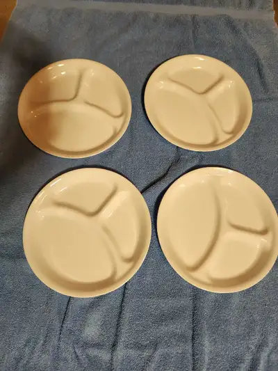 Dinner plates with partition., View more