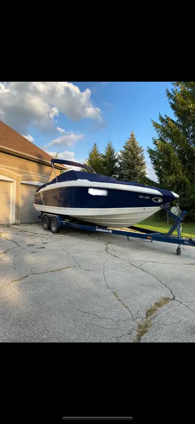 2006 Cobalt 232 Bowrider with matching tandem axle trailer. Overall boat length with extended swim p...