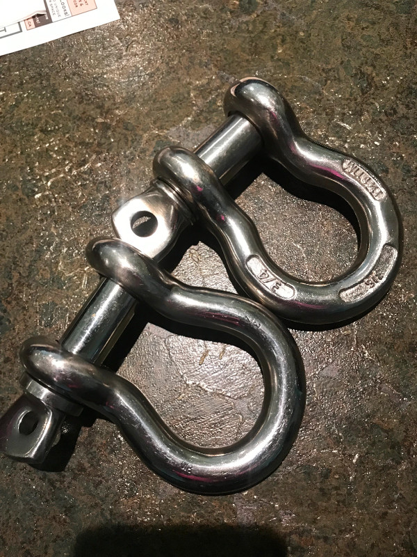 Two stanlee steel shackles for sale in Power Tools in City of Halifax - Image 3