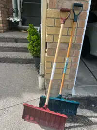Snow shovels-2 - used in really $15 each good condition 
