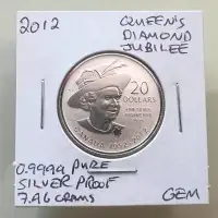2012 Canada 'Queen's Diamond Jubilee' Pure .9999 Silver $2 Coin!