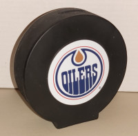 Edmonton Oilers Plastic Puck Coin Bank
