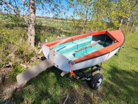 12 ft Aluminum Sail Boat and trailer