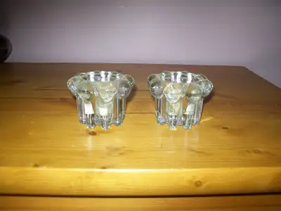 glass candle holders/kitchen items/milk bottles, View more