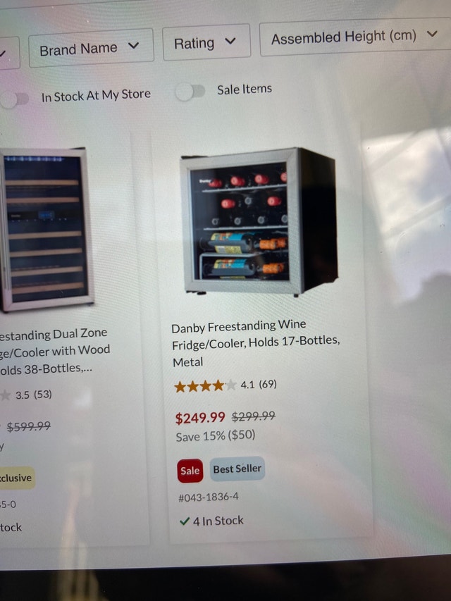 Danby Freestanding Wine Fridge/cooler Refrigerators Calgary Kijiji