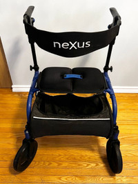 neXus 3 Rollator Walker with Seat, 4 Wheels, Indoor/Outdoor Use