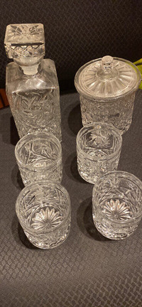 Crystal wine canastero ice bucket drinking cups