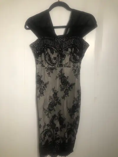 Womens Black Lace Dress. XS, View more