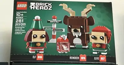 LEGO 40353 Reindeer, Elf and Elfie   Brickheadz  brand new , View more