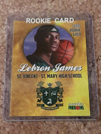 LEBRON JAMES HIGH SCHOOL ROOKIE CARD 