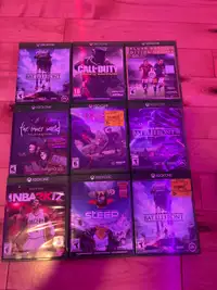 Assorted XboxOne games 5$ each
