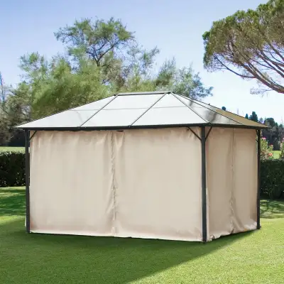 10’x13’ Replacement Gazebo Curtains with Zipper, 4-Panel, View more