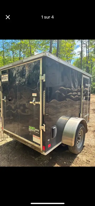 Trailer fermer à vendre Hauteur 5 pieds 6x8 2019