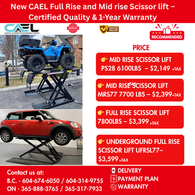 New CAEL  Mid Rise Scissor Lift  –  Certified &Wa, View more