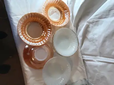 VINTAGE FIRE KING LUSTERWARE BOWL, View more