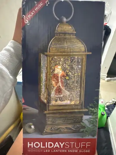 Led Lantern snow globe, View more