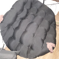 Coussin Papasan noir Neuf / New black Papasan cushion