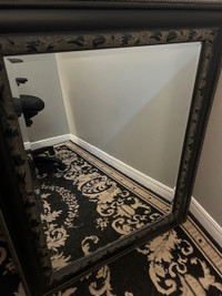 Black Hanging Wall Mirror