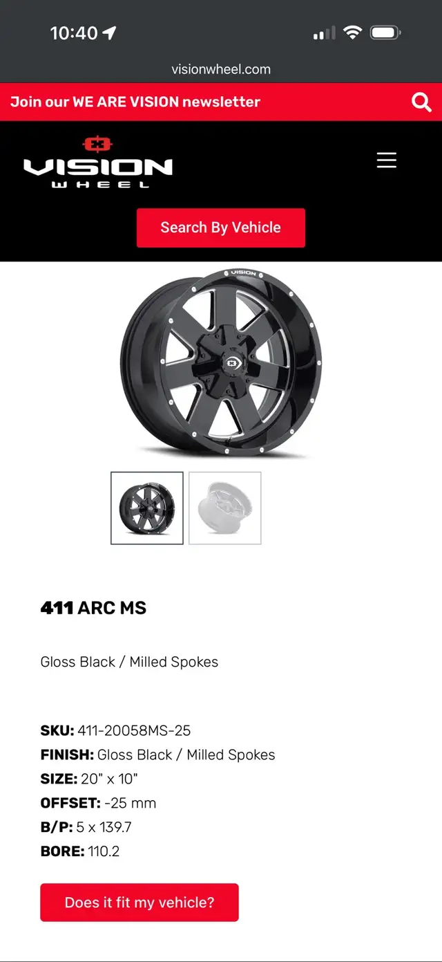 20” Vision Arc rims with 33” AMP Attack Tires in Tires & Rims in Markham / York Region - Image 6