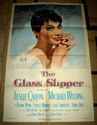 RARE 1955 GLASS SLIPPER CINDERELLA BALLERINA MGM MOVIE POSTER