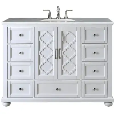 BRAND NEW 48'' Single Bathroom Vanity with Marble Top, View more