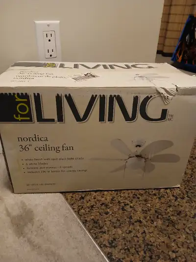 ️6-Blade Ceiling Fan with Lighting - Brand New!, View more