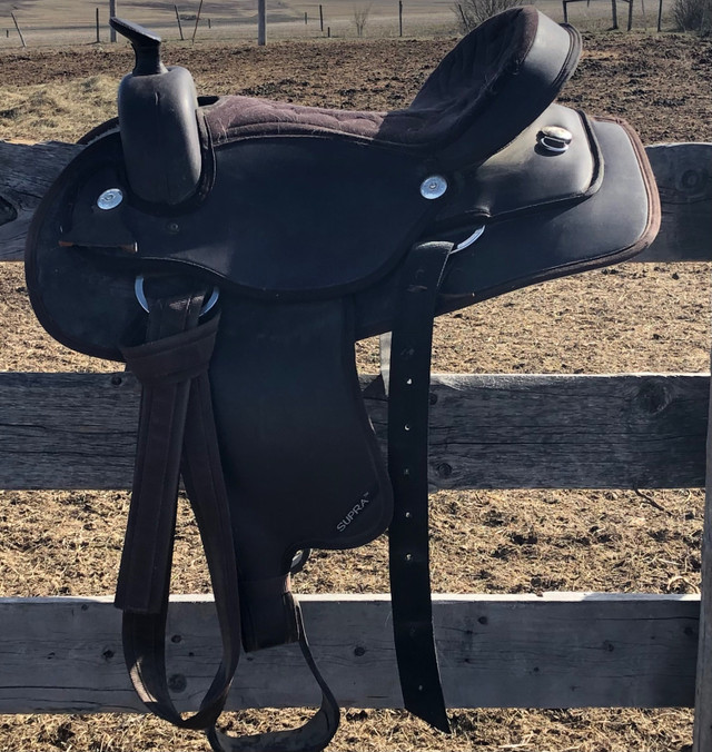 Synthetic Western Saddle in Equestrian & Livestock Accessories in Saskatoon - Image 2