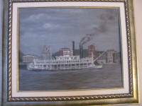 Mississippi  Paddleboat painting - REDUCED!!!